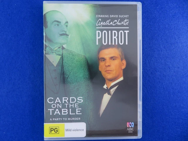 Agatha Christie's Poirot S10e02 Cards On The Table AGATHA CHRISTIE POIROT Cards On The Table - DVD - Region 4 - Fast