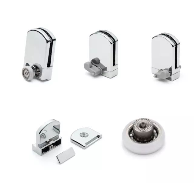 Kudos Shower Door Rollers, Wheels, Guides, Brackets Replacement Spare Parts J058