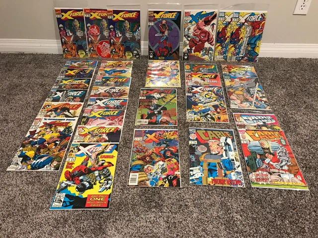 X-Force Lot of 32 Comics (Marvel, 1991 series) NM Liefeld CABLE DEADPOOL