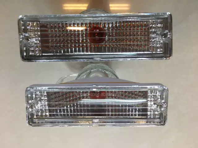 Crystal pair front bumper turn signal light for 86-97 Nissan Navara D21 Hardbody