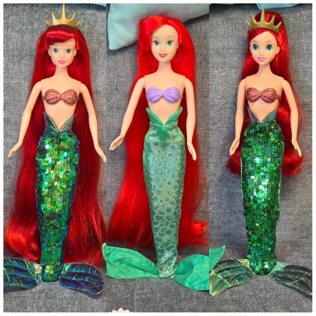 THE LITTLE MERMAID Ultra Long Hair Ariel By Simba Doll / Puppen Set EUR ...
