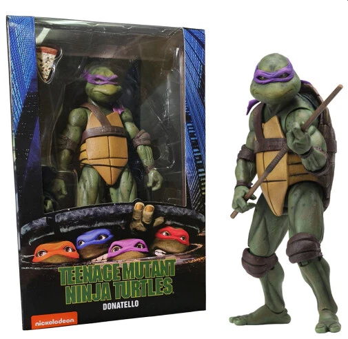 NECA TMNT Teenage Mutant Ninja Turtles 1990 Movie Donatello Action Figure New