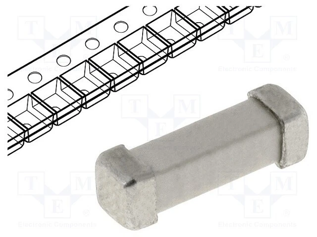 Sécurité : Schmelz Fusible SMD 80mA 125VDC 250VAC Céramique 3403.0155.11 SMD Umt