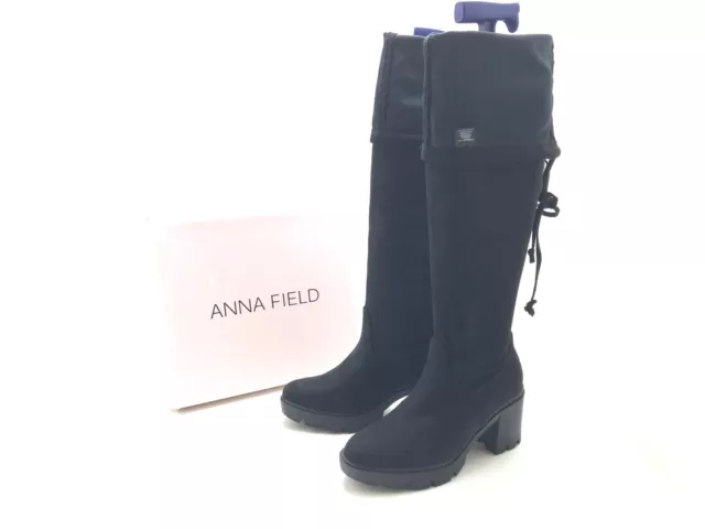 Anna Field Damen Stiefel Stiefelette Boots Schwarz Gr. 37 (UK 4)