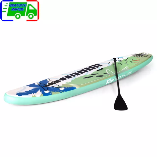 Paddle Gonflable 335x76x15CM en PVC avec Pagaie Alliage Aluminium Réglable Ailer