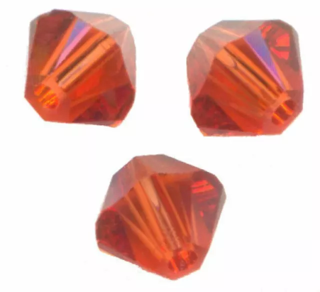 site parisien...20 PERLES TOUPIES SWAROVSKI    5mm   INDIAN RED