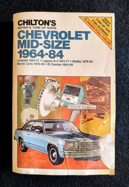 Vintage Chilton's Chevrolet Mid-Size 1964-84 Repair and Tune-up Guide #6840