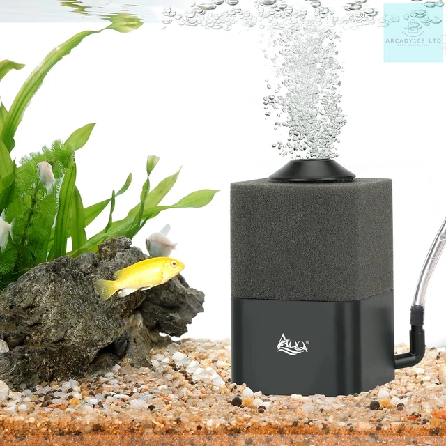 AQQA Aquarium Sponge Filter Submersible Fish Tank Filter Ultra Quiet Aeration