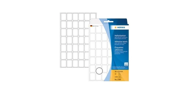 HERMA Haftetiketten 2380 16x22xmm weiß 1344 Stück