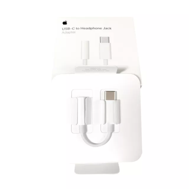 Original Apple Connector: AUX 3,5mm zu USB-C Adapter in Weiß - Head Jack Adapter