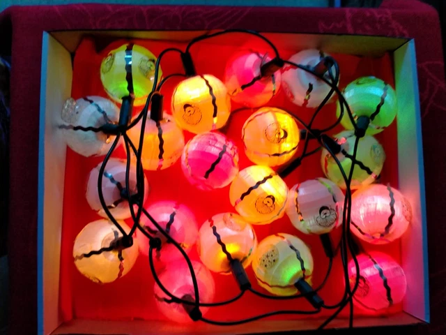 LUCI ALBERO DI NATALE VINTAGE ADDOBBI NATALIZI anni 70 EUR 39,00