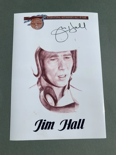 JIM HALL Formel 1 - HOF Motorsports signed autograph 4x6 Photo