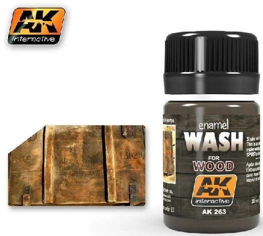 Ak Interattivo 263 Lavaggio per Legno Smalto Pittura 35ml Bottiglia