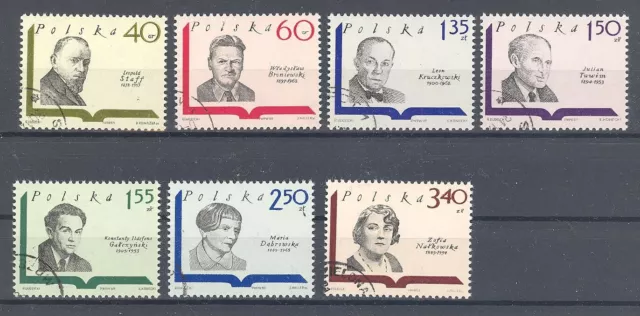 Polen Einsteckkarte mit MiNr. 1979 bis 1985 (oo)