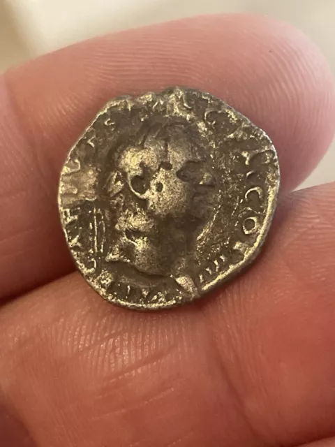 Ancient Roman Silver Denarius Coin Of Vespasian 77-78 Ad 16Mm 2.7Grams