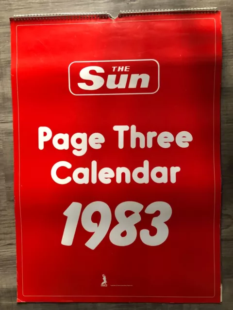 THE SUN PAGE 3 Girl 1983 Pin-Up Calendar Linda Lusardi £12.00 - PicClick UK