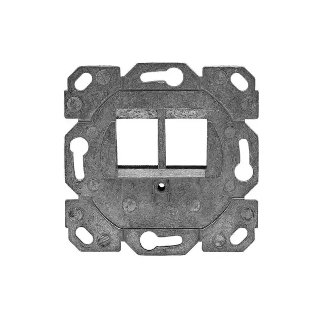 UP Netzwerk Dose 2 fach für RJ45 Keystone Modul designfähig zu TAE Zentralplatte