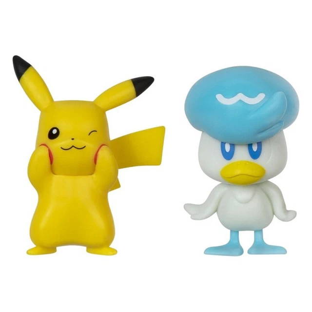 Pack De 2 Figurines Pokémon Bandai - Pikachu Et Ouistempo, 3-5 Cm, Articulées, Collectionnables