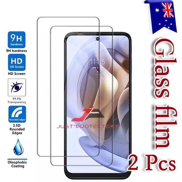 2X For Motorola Moto G53 5G G51 G31 Tempered Glass Anti Scratch Screen Protector