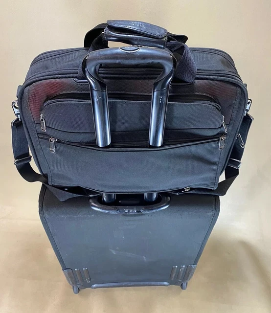 Used Tumi 24" Upright Wheeled Exp Short Trip Suitcase 22024D4 & 19” Exp Brief 2