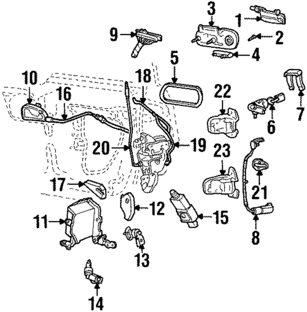 Genuine Ford Vintage Actuator Asm 1F3Z14A626AA