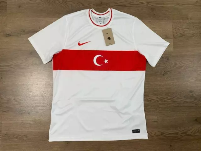 Turkey National Team 2022/2023 Home Football Shirt Jersey Size L Nike