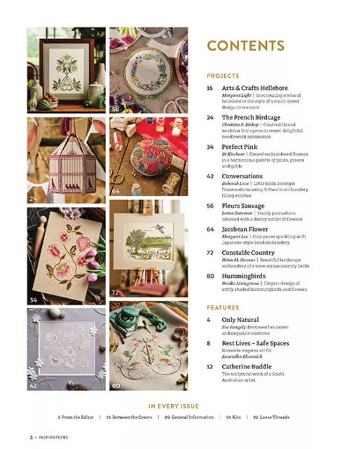 Inspirations Stickerei Magazin: Ausgabe #121 (24. Februar) inkl. P&P 2