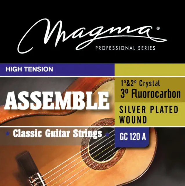 Magma Classical Guitar Strings High Tension ASSAMBLE Nylon-Carbon - Silver Plate