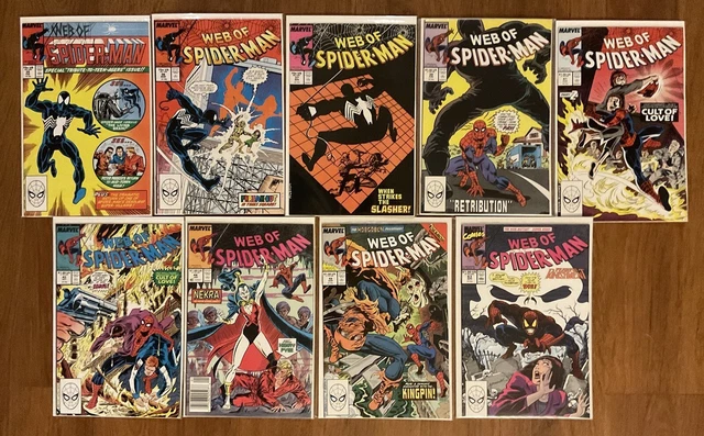 Web of Spider-Man Copper Age comic lot NM; Demogoblin; 1st app Tombstone