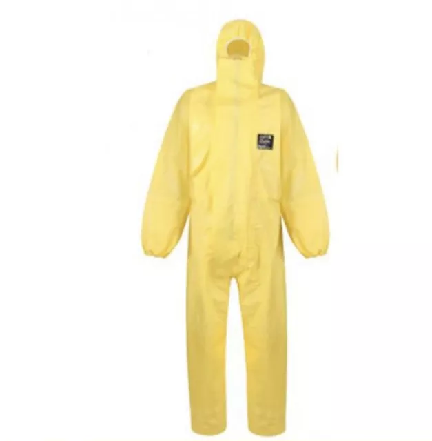 Alpha Solway X150B Alphachem Disposable Chemical Coverall 2XL YELLOW QTY 3