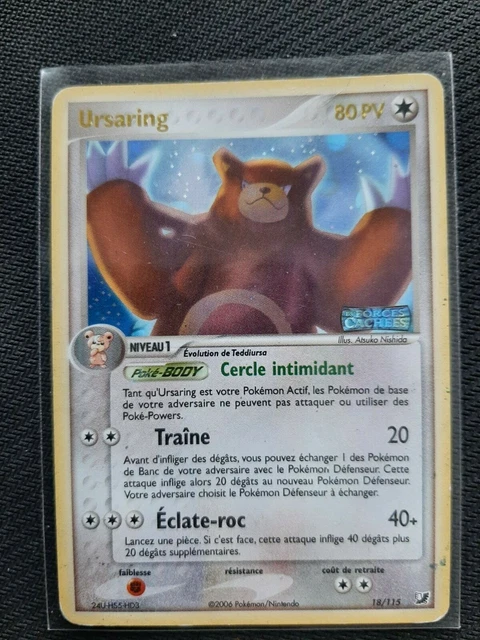 Carte Pokémon Ursaring Holo reverse 18/115 Ex Forces Cachées  FR