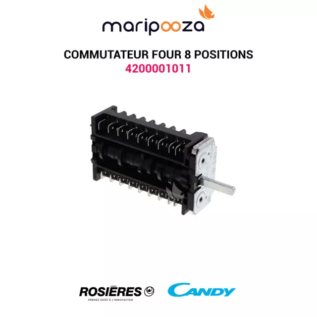 Commutateur de sélection 8 positions Four Rosieres Candy - 4200001011 -41030299