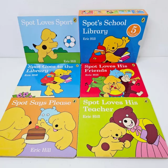 Spot's School Library Erick Hill 5 Storybooks Hardcovers Box Set