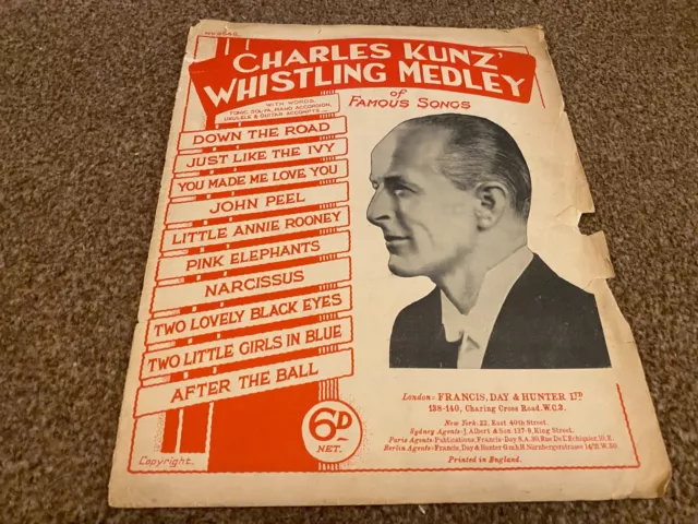 Mlf4 Sheet Music - Charles Kunz Whistling Medley Of Famous Songs