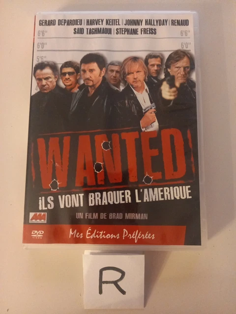 Wanted DVD Johnny Hallyday Gérard Depardieu Renaud Harvey Keitel (Crime Spree)