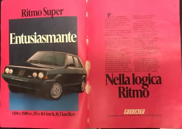 Pubblicità 1983 RITMO SUPER Advertising FIAT