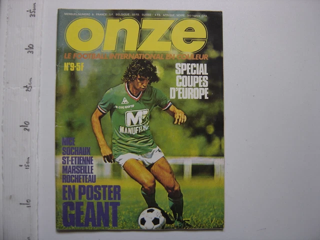 Magazine vintage Onze 1976 - Johan Cruijff Coupe d'Europe