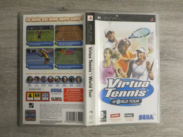 jeu psp virtua tennis world tour ,occasion,complet