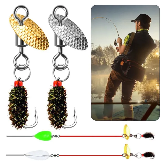 TREBLE HOOKS FLY Fishing Hook Compound Bait Fly Trout Fishing