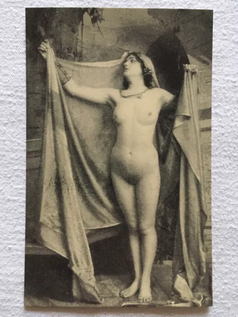 Vintage Nude Lady Naked Risque French Edwardian Lady Postcard CARTE POSTALE