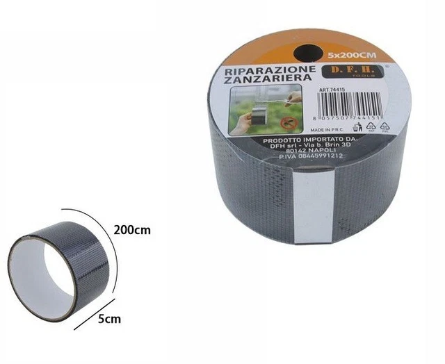 IDNVFY 1 Rouleau De Ruban Adhésif Noir Et 1 Morceau De