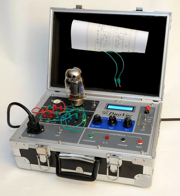 Duovac Digitale Tubo Tester IN Suit-Case, Tutto Tubi, Dht Valvole & Magic Eye