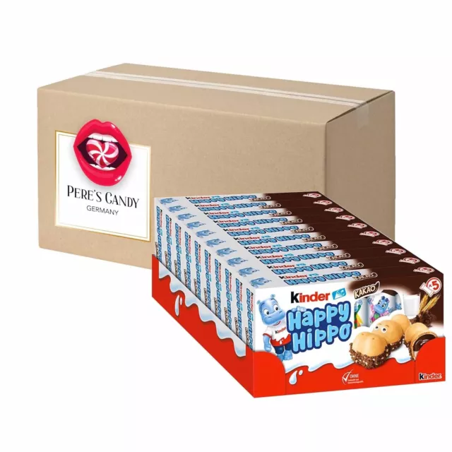 10er Pack (10 x 5er Multipack) Kinder Happy Hippo KAKAO