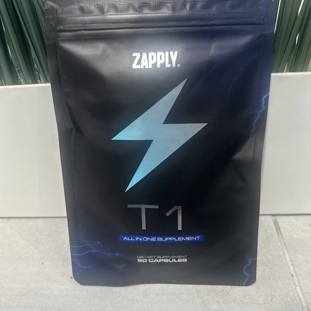 ZAPPLY T1 ALL In One Supplement 90 Capsules New Sealed Charged Testo ...
