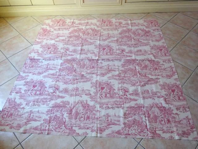 Tissu Vintage style Toile de Jouy  Coupon neuf Couture création ouvrage coussin