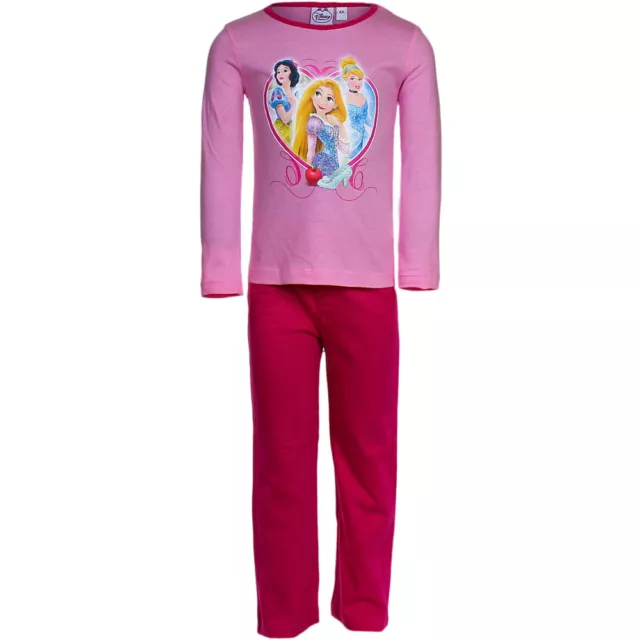 Disney Princess Bambini pigiami Set vestaglia Ragazza Rosa-Rosso 98 104 110