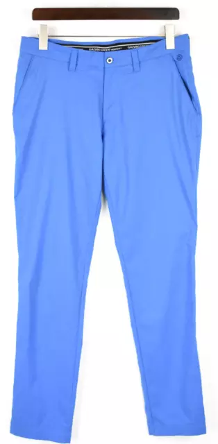 Galvin Green Ventil8 Pantalon Hommes W32/L32 Golf Slim Fit Braguette Zip Bleu