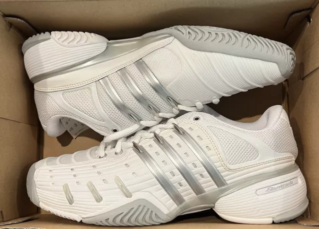 ADIDAS BARRICADE CLASSIC Wide Tennis Shoes White BY2920 Men s 11.5 Extra Wide 100.00 PicClick