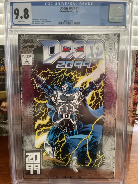 Doom 2099 #1 CGC 9.8 1993 White pages foil cover