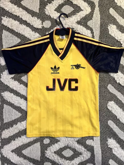 Arsenal 1988-91 Away Football Shirt 32" / 34" Large Boys Original Football